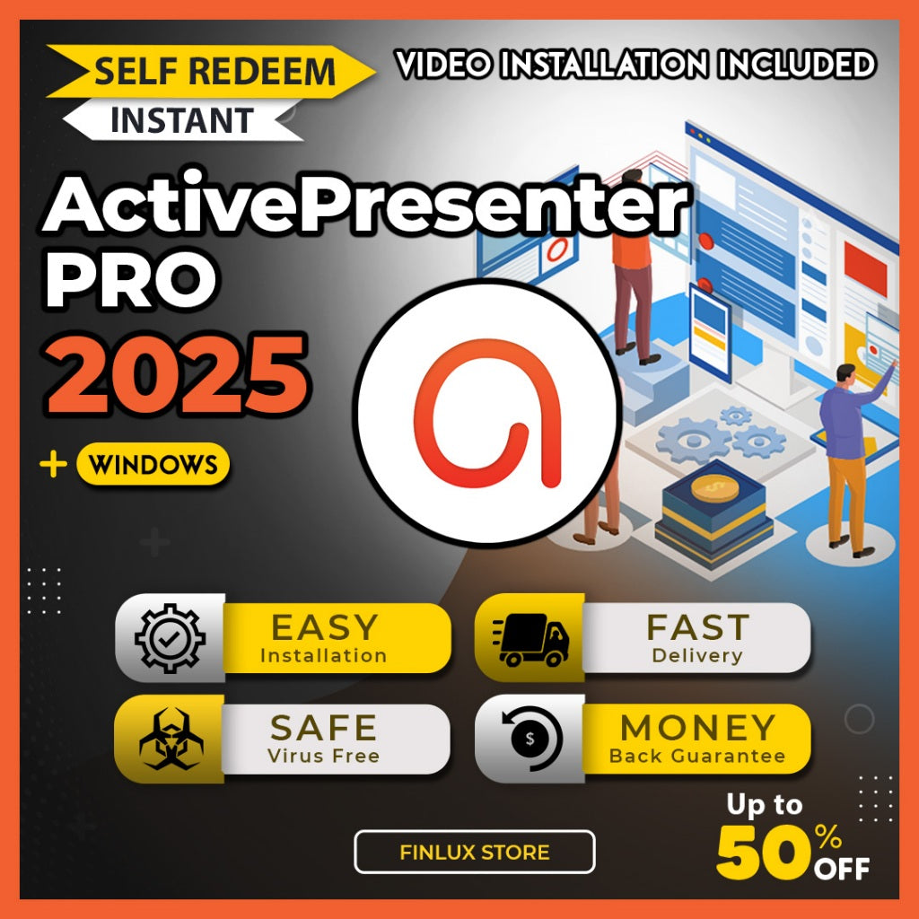 [SELF REDEEM] ActivePresenter Professional Edition v10.0 Latest 2025 Lifetime For Windows (64-Bit) | Active Presenter