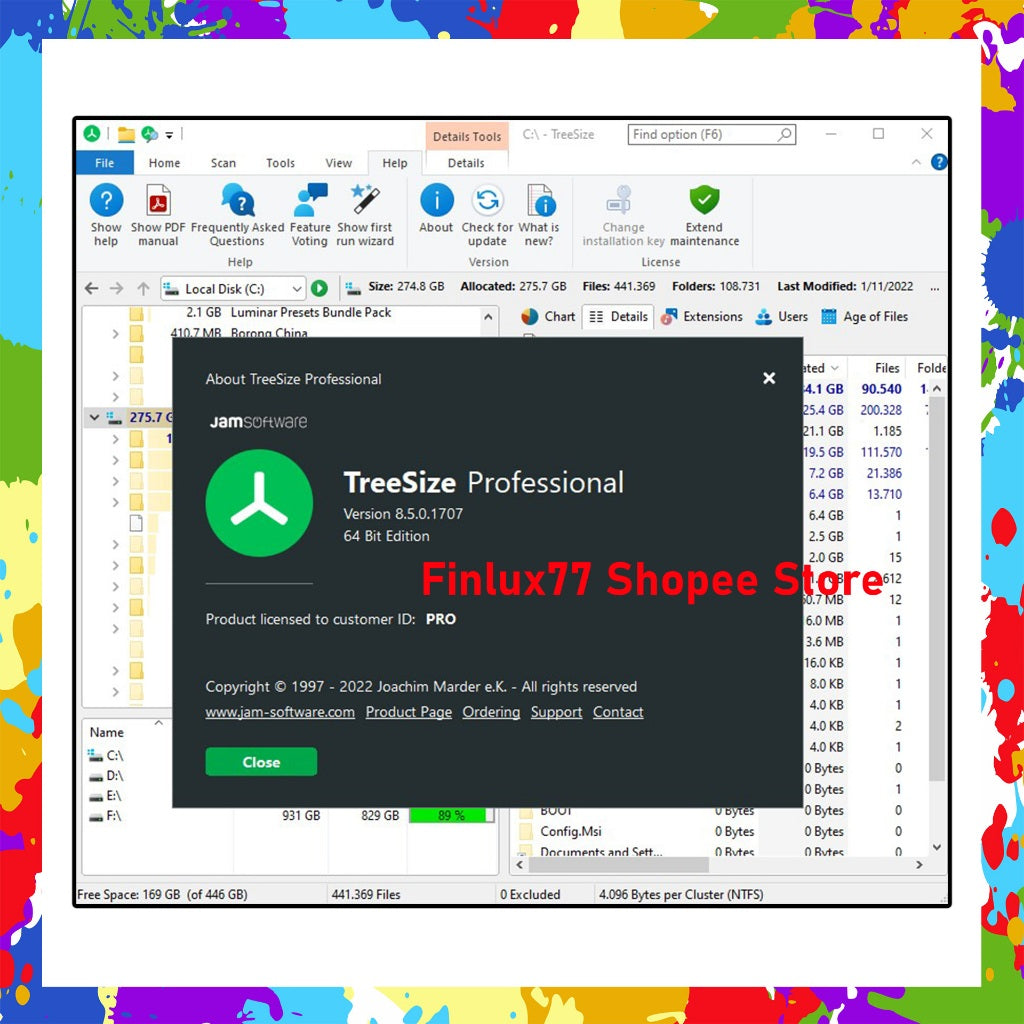 [SELF REDEEM] TreeSize Professional v9.6.1 Latest 2025 Lifetime For Windows