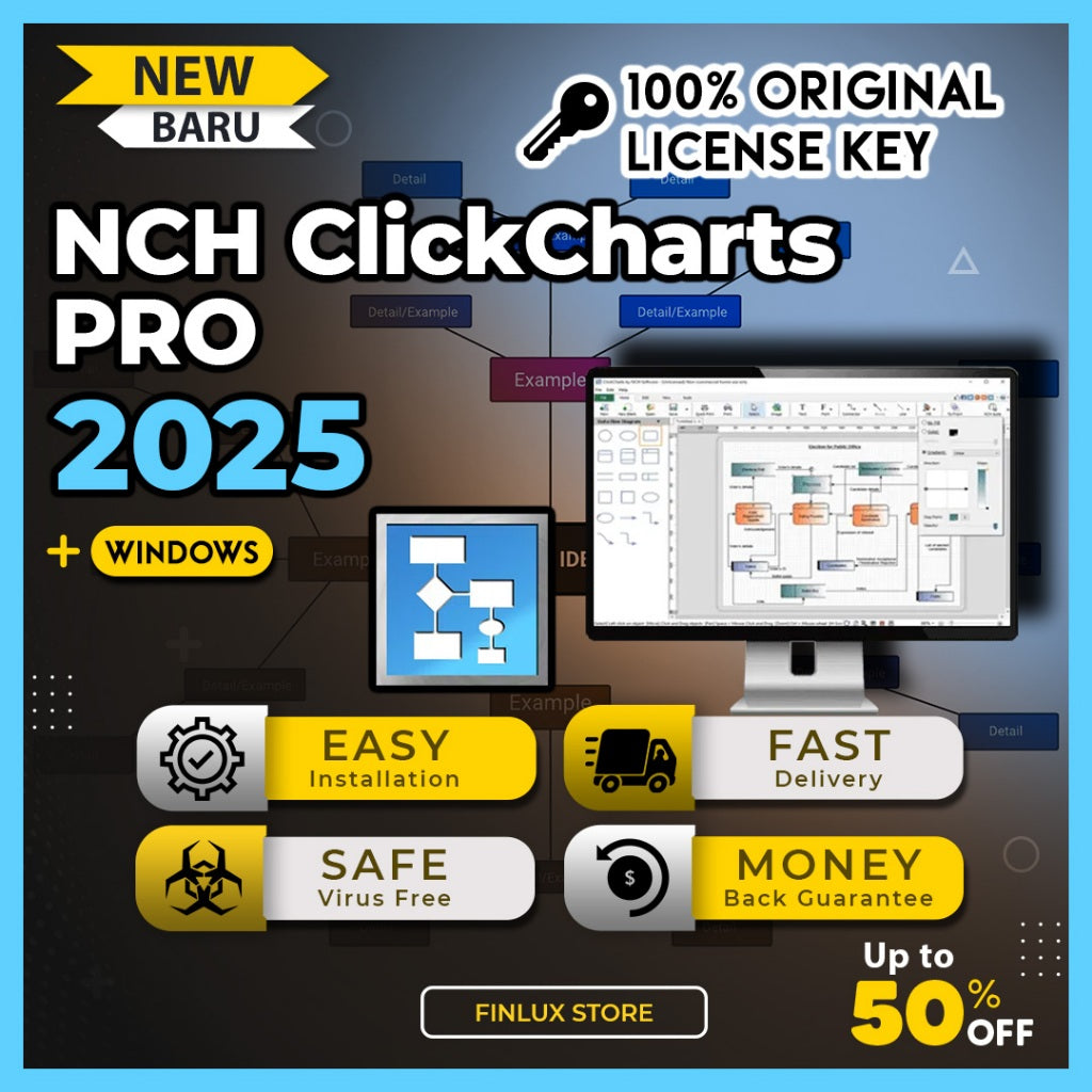NCH ClickCharts Pro v9.57 Serial Key Latest 2025 Lifetime For Windows