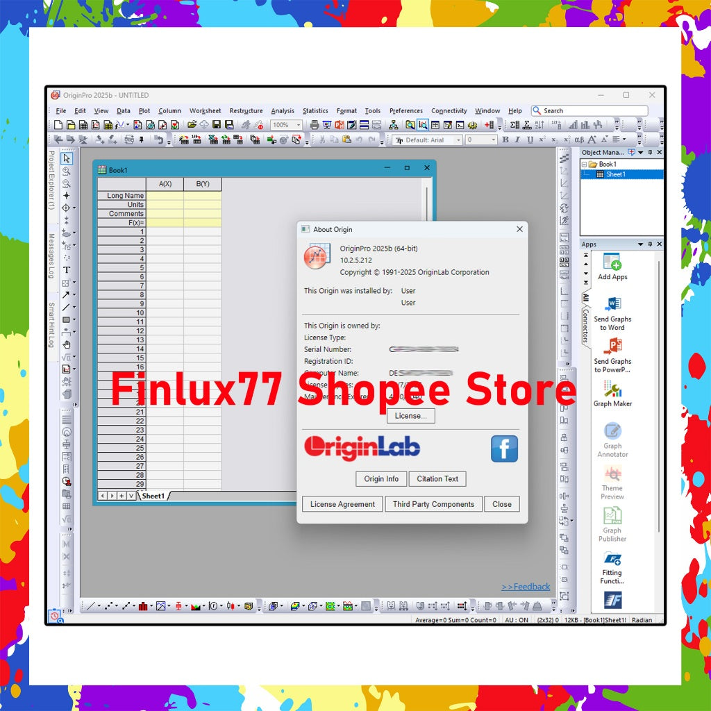 [SELF REDEEM] OriginLab OriginPro 2025 v10.2 Lifetime For Windows | Origin Lab Origin Pro
