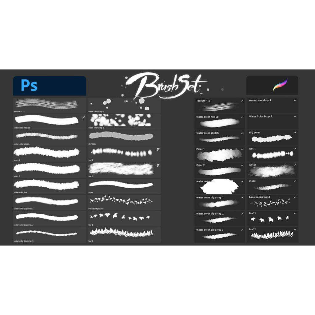 Procreate【T345】 BrushSet 3 for Procreate and Photoshop