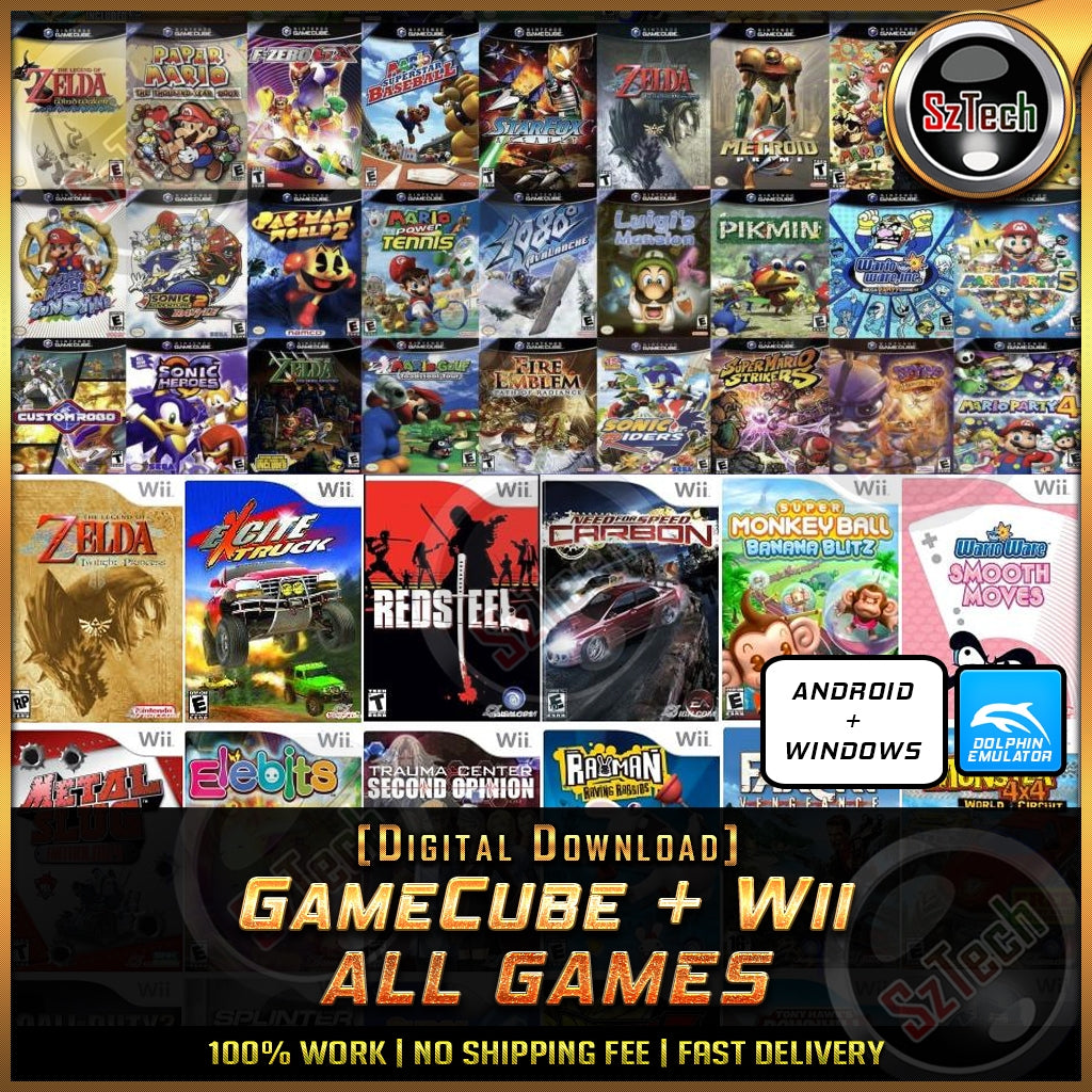 GameCube + Wii All Games [ Game for PC/Laptop/Android Phone ] Offline GamesDolphin Emulator