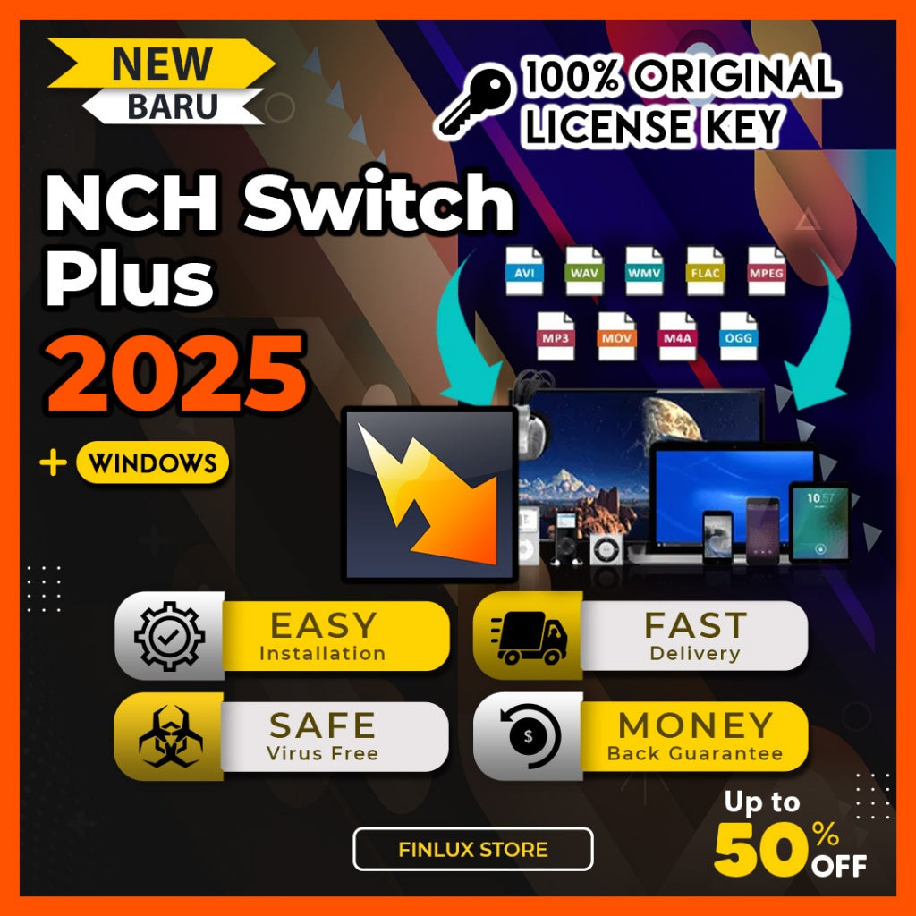 NCH Switch Plus v12.17 Serial Key Latest 2025 Lifetime For Windows