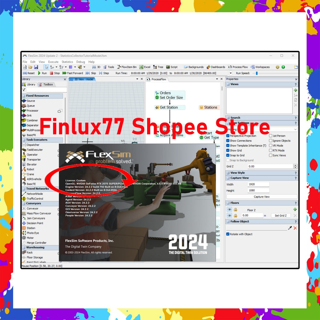 [SELF REDEEM] FlexSim Enterprise v2024.2.2 Latest Lifetime For Windows (64-Bit)