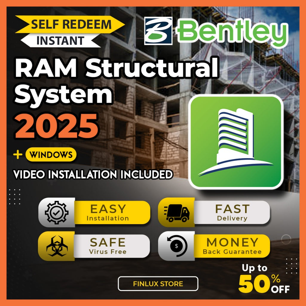 [SELF REDEEM] Bentley RAM Structural System v25.00 Latest 2025 Lifetime For Windows (64-Bit) | iTwin Analytical