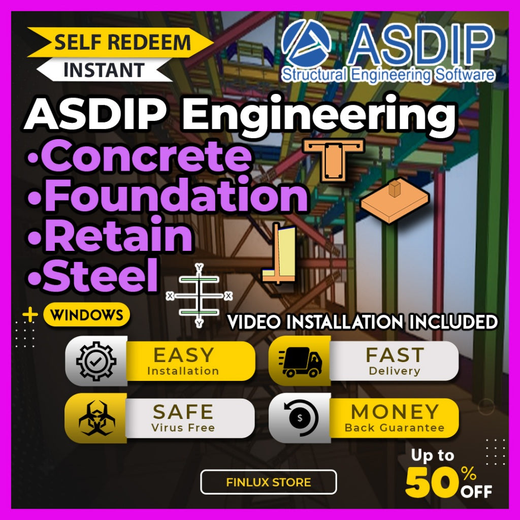 ASDIP Concrete / Foundation / Retain / Steel Latest Update Lifetime For Windows (64-Bit)