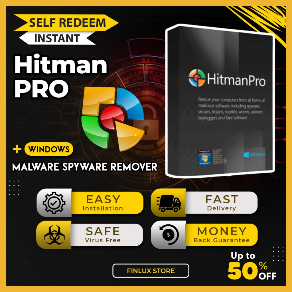 [SELF REDEEM] HitmanPro Malware Spyware Remover Antivirus Hitman Pro Latest 2025 v3.8.44 For Windows