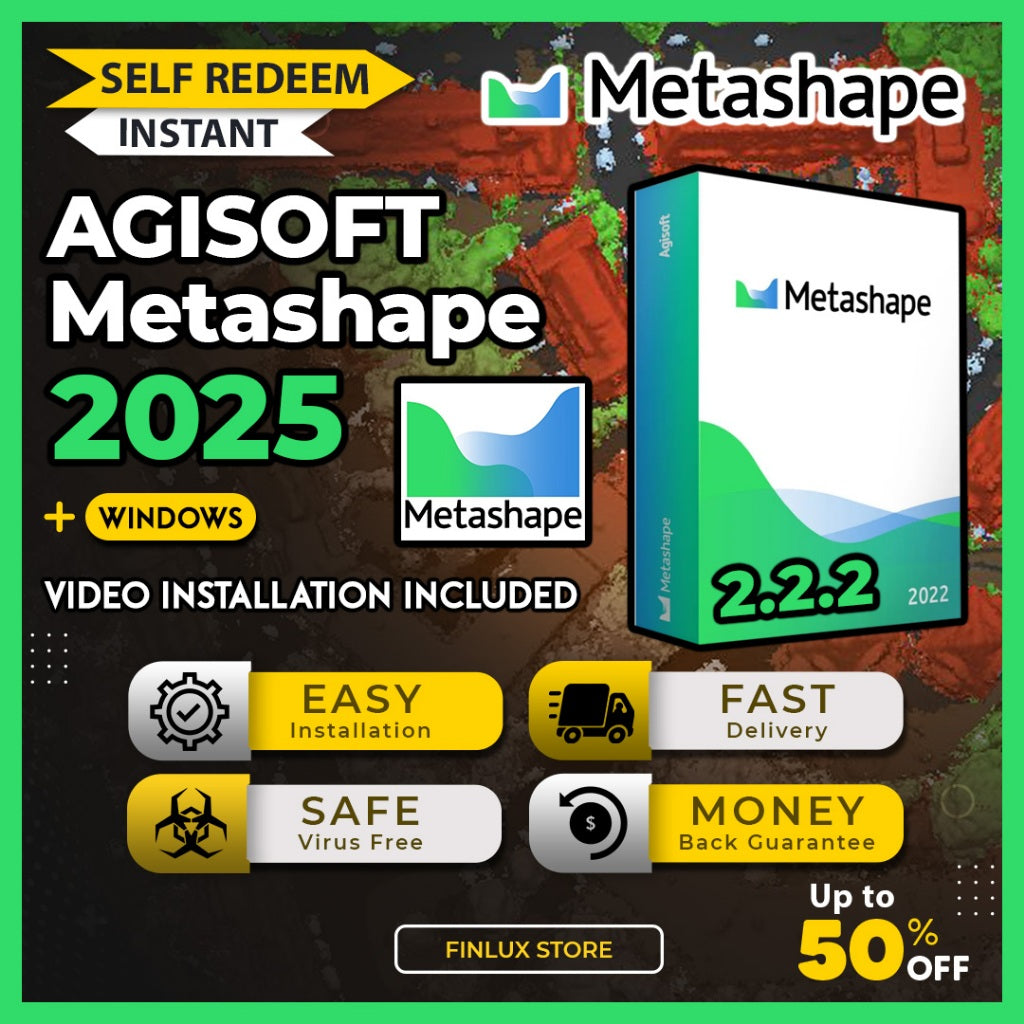 [SELF REDEEM] Agisoft Metashape Professional 2025 v2.2.2 Lifetime For Windows (64-Bit ONLY)