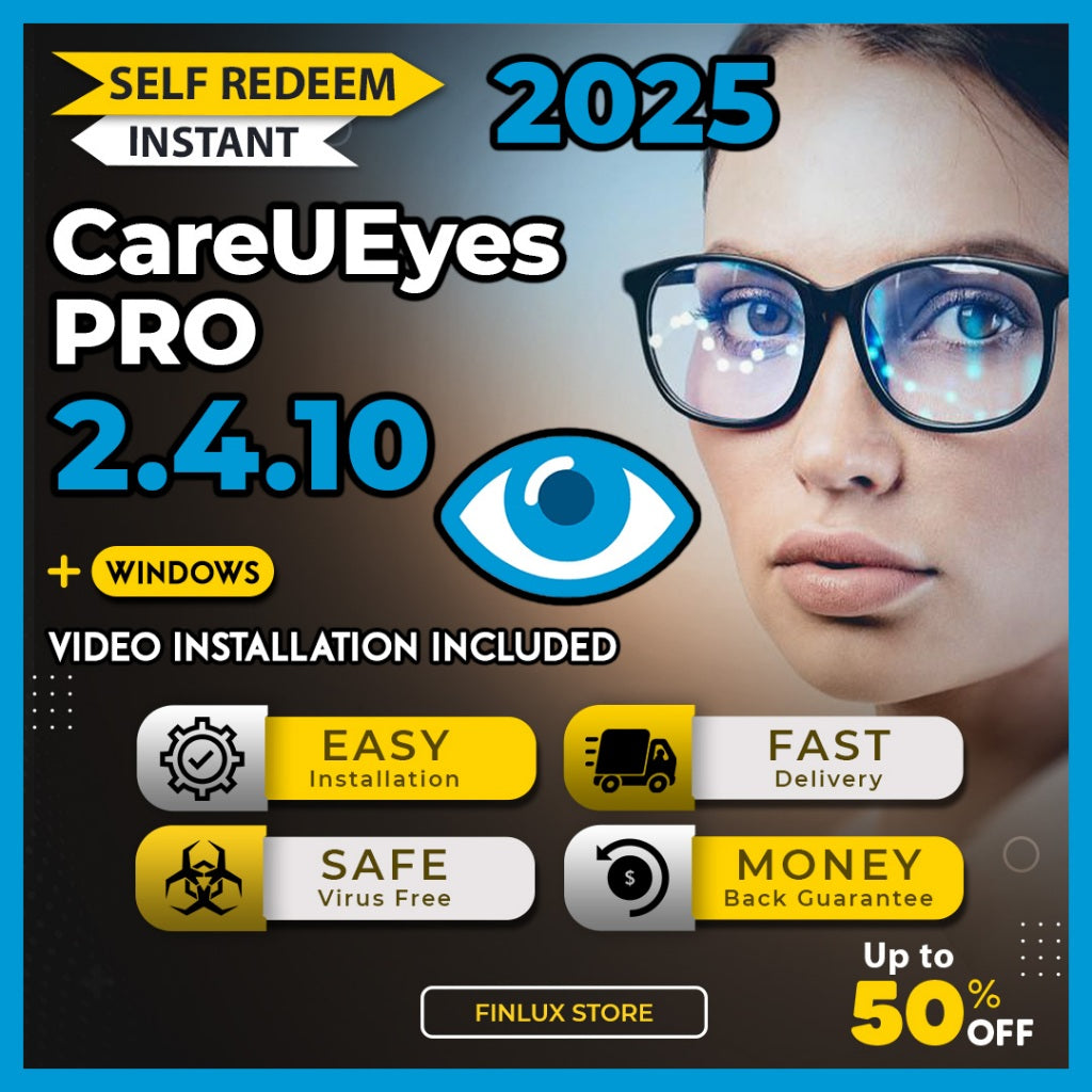 [SELF REDEEM] CareUEyes Pro v2.4.10 Latest 2025 Lifetime For Windows | Eye Protection and Blue Light Filter Software