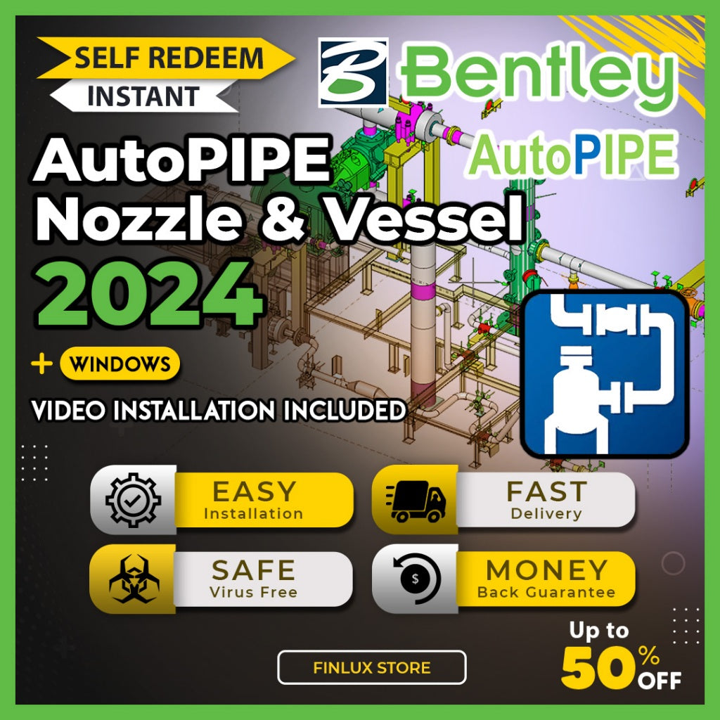 [SELF REDEEM] Bentley AutoPIPE v24 & Nozzle & Vessel v42 Lifetime For Windows