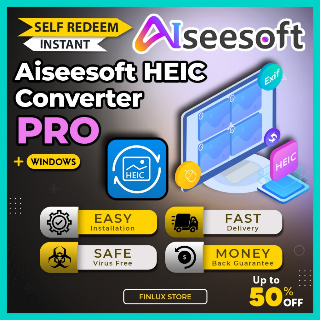 [SELF REDEEM] Aiseesoft HEIC Converter v1.0.38 Latest 2025 Lifetime For Windows | Convert HEIC to PNG/JPG