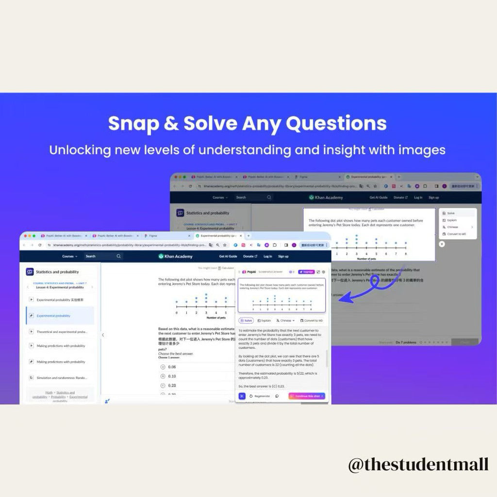 24/7 PopAI Akaun Unlimited Tanpa Had GPT-4 DeepSeek R1 ChatPDF Presentation