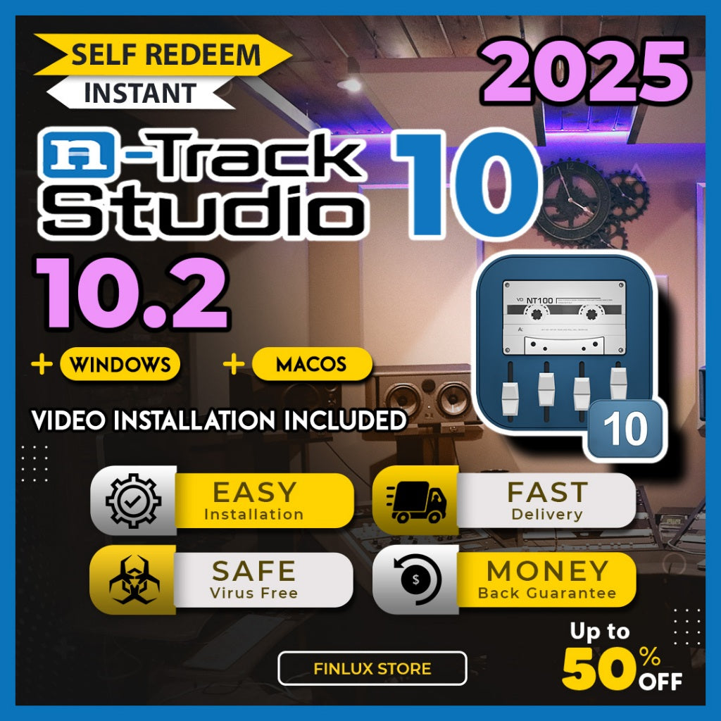 [SELF REDEEM] n-Track Studio Suite 10 v10.2 Latest 2025 Lifetime For Win & McOS (64-Bit) | nTrack Studio