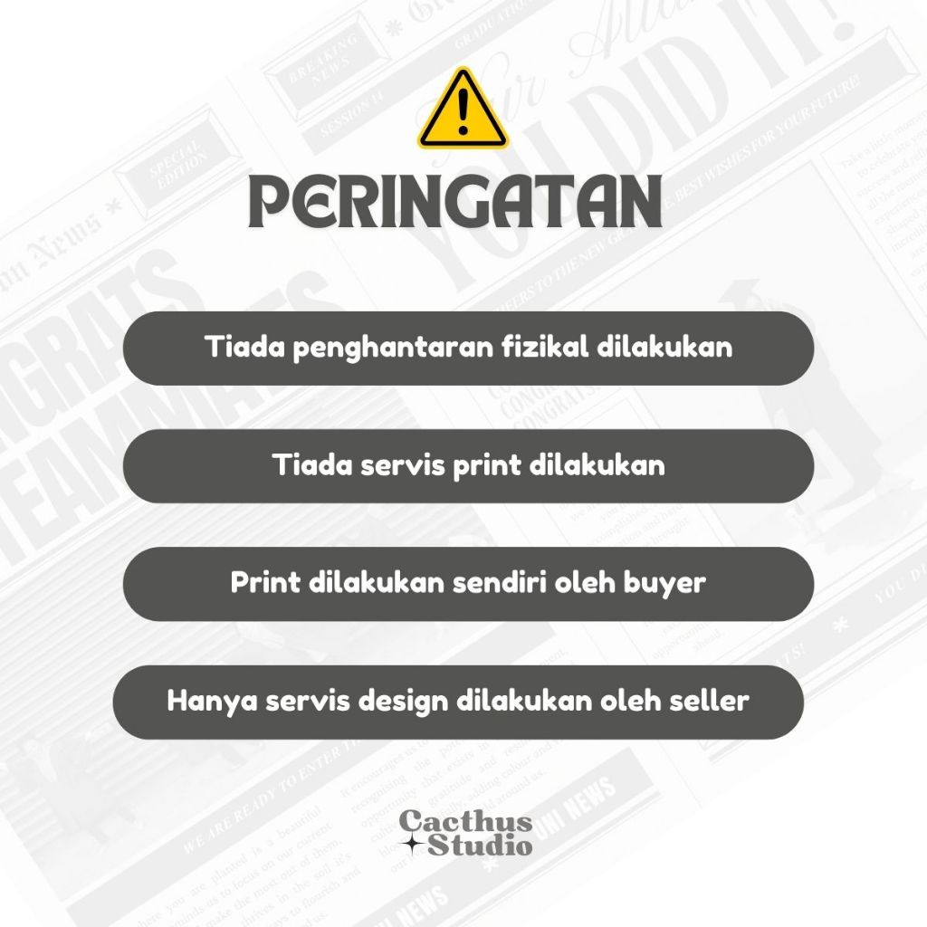 Newspaper Props Graduation Template | Convocation | Konvokasyen