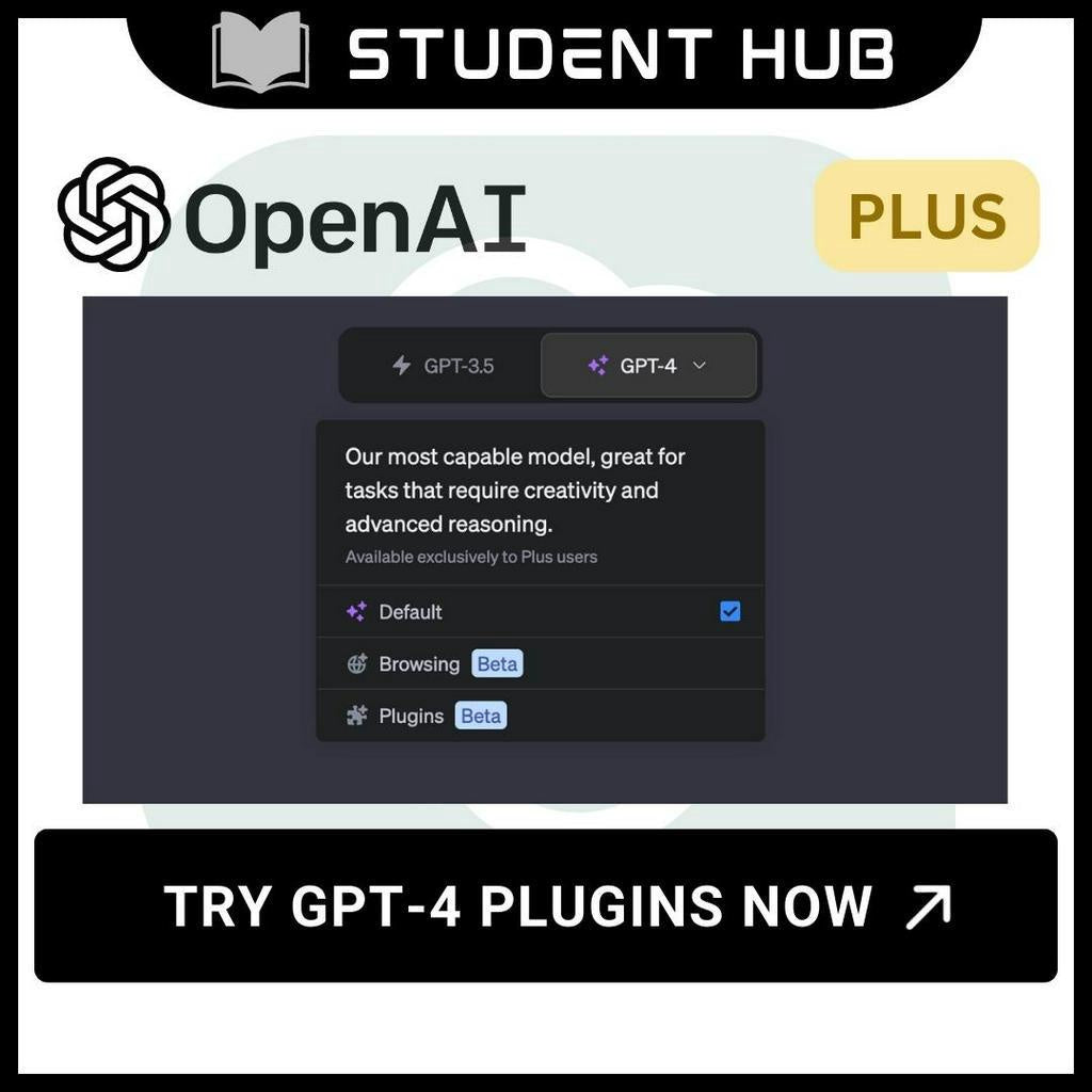 [ONLINE] ChatGPT Plus Plan Shared Workspace hub | Full Warranty by The Student Hub
