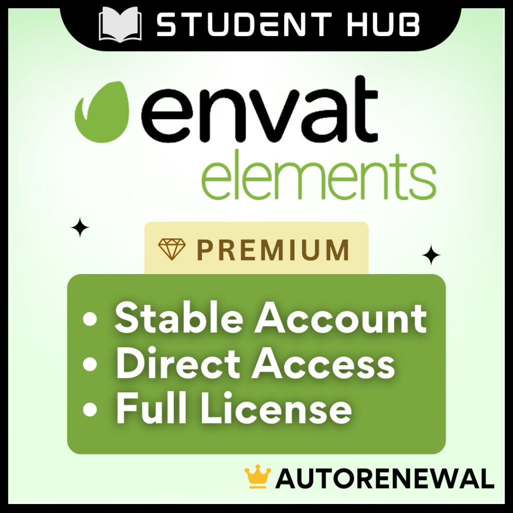 ENVAT ELEMENTS Premium Account | Instant Delivery | Full Warranty by The Student Hub