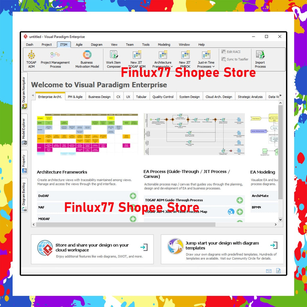 [SELF REDEEM] Visual Paradigm Enterprise v17.0 Latest 2022 Lifetime For Windows (64-Bit)