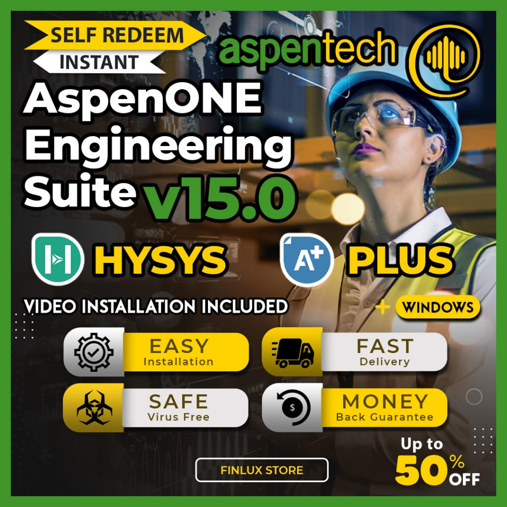 [SELF REDEEM] HYSYS AspenPlus AspenTech aspenONE Engineering Suite v15.0 Lifetime For Windows (64-Bit)