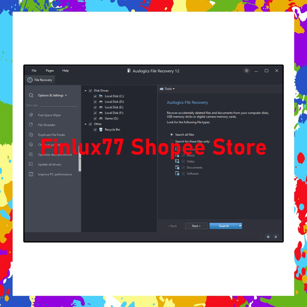 [SELF REDEEM] Auslogics File Recovery v12.0 Latest 2025 Lifetime For Windows