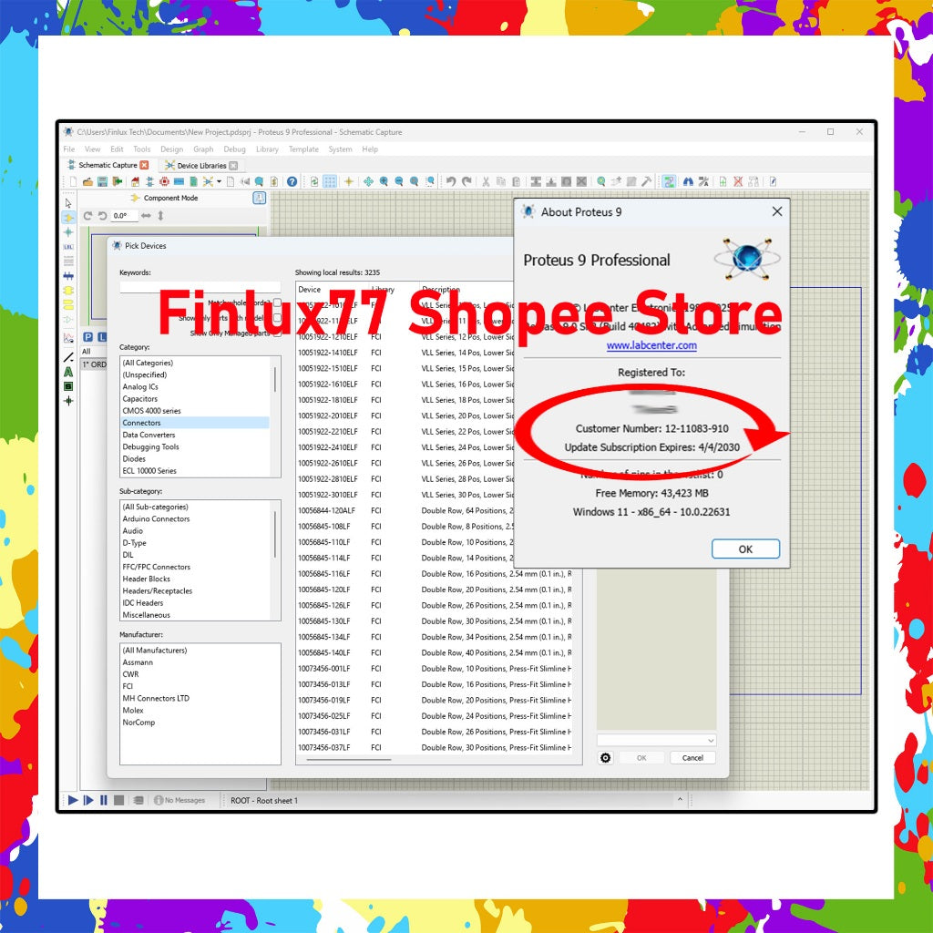 [SELF REDEEM] Proteus Pro 9.0 SP2 (with libraries) Arduino Uno Latest 2025 Lifetime For Windows