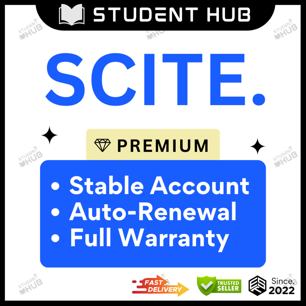SCITE Individual Plan | Premium Plan | AI Tool for Research | Artificial Intelligence | Study Tool Research