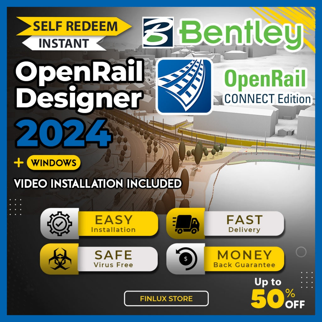 [SELF REDEEM] Bentley OpenRail Designer 2024 v24.00 Lifetime For Windows (64-Bit)