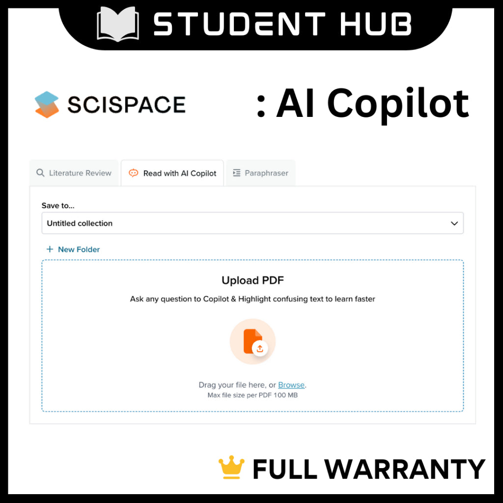 SCISPACE PREMIUM | All-in-one AI Academic Tools | First-hand legal account | Live Admin Support