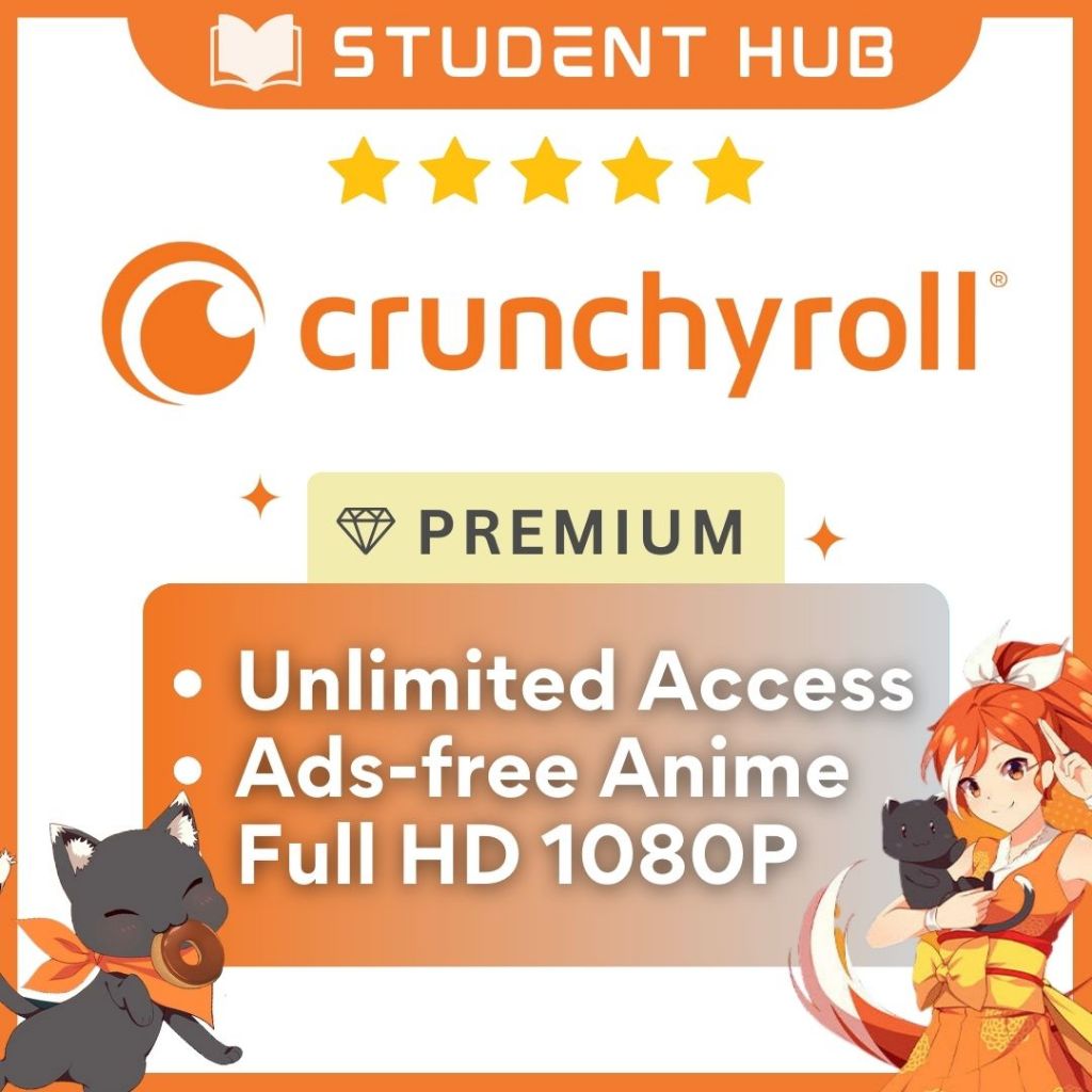 Crunchyroll Premium Account Lifetime iOS MacBook Android (Mega Fan Upgrade)