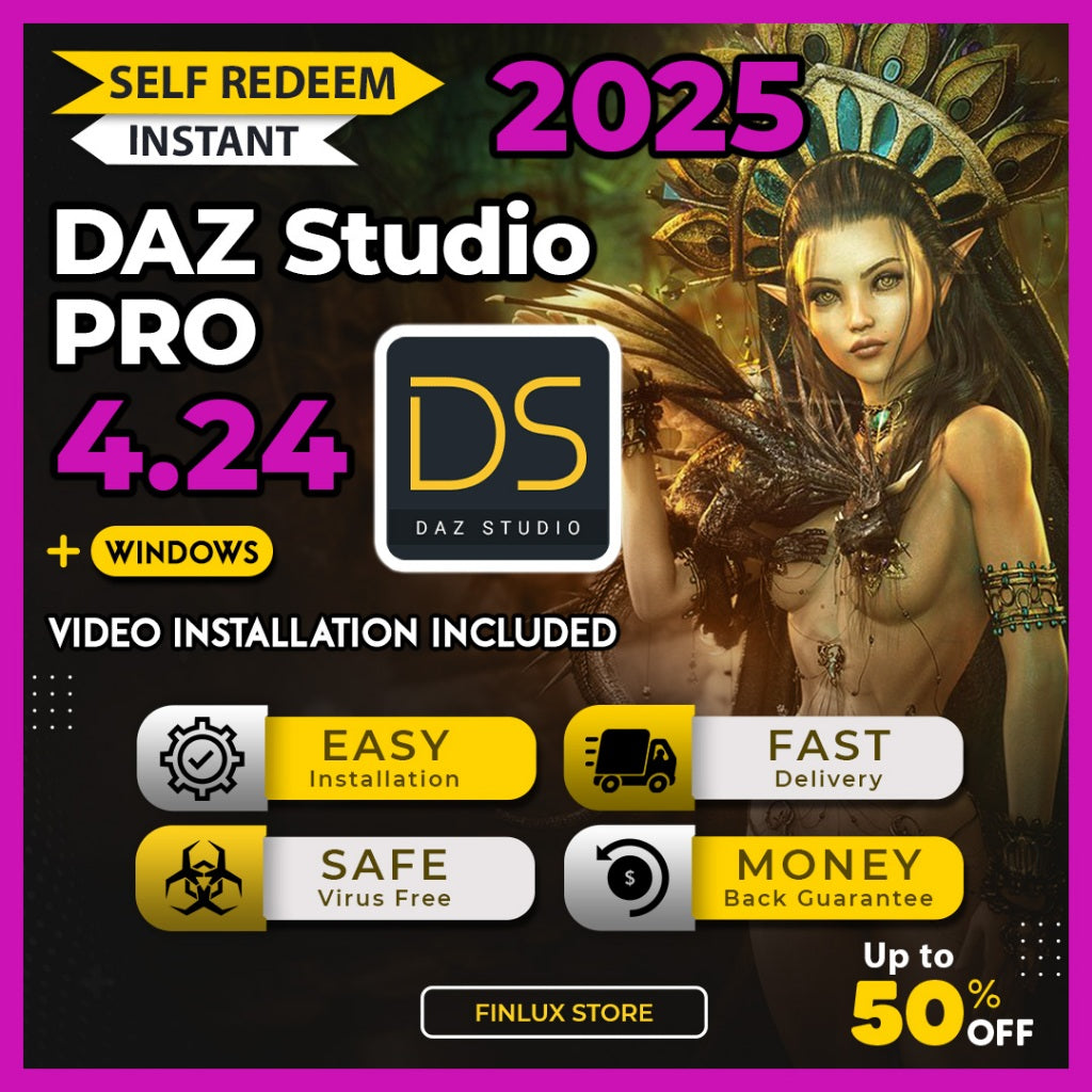 [SELF REDEEM] DAZ Studio Pro v4.24 Latest 2025 Lifetime For Windows (64-Bit)