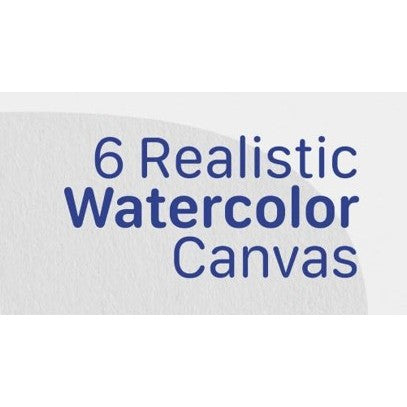 Procreate【T250507】 6 Realistic Watercolor_Canvas