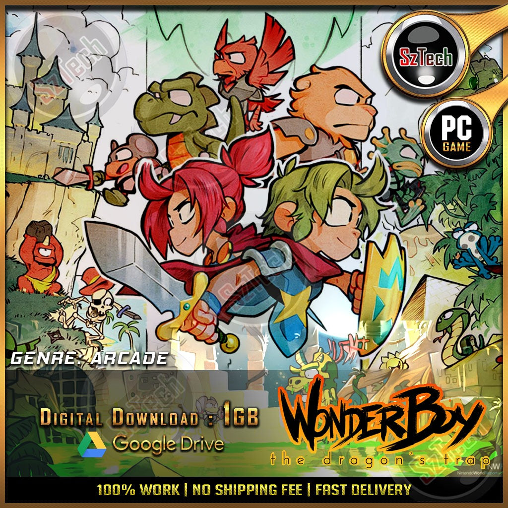 Wonder Boy The Dragon's Trap [PC/Laptop GAME][ DIGITAL DOWNLOAD]ArcadeWonder Boy