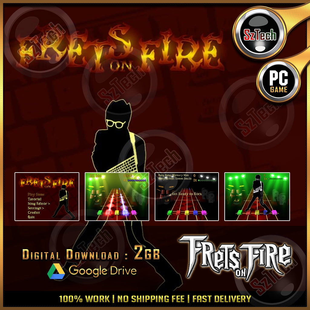 Frets on Fire [PC/Laptop GAME] [ DIGITAL DOWNLOAD] [ CLASSIC PC GAMES ]NOSTALGIA GAMES