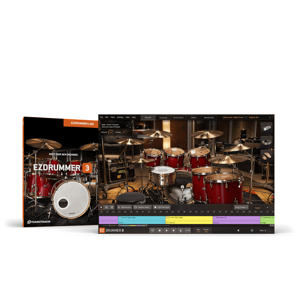 Ezdrummer 3 + Core Library (Win/Mac)