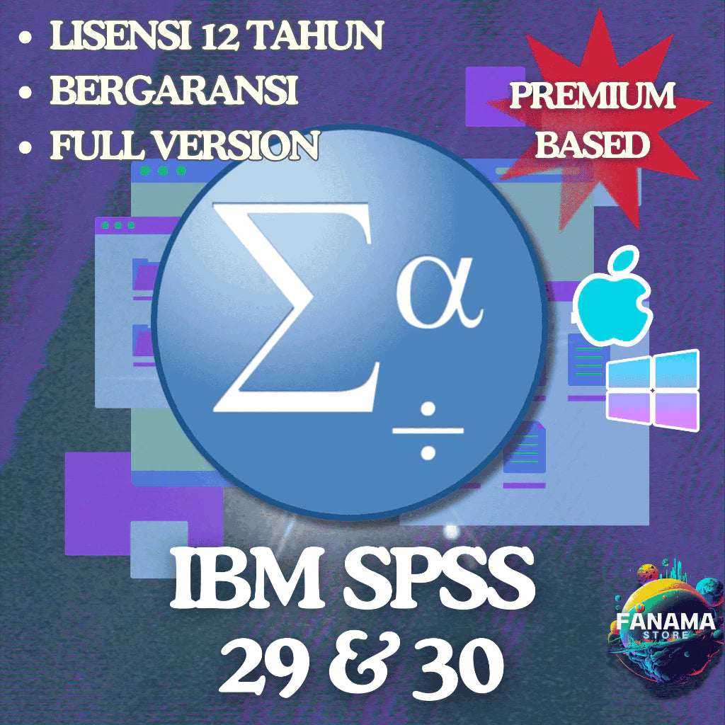 SPSS Statistik 29 & 30 Original Premium Based Full Version Bergaransi