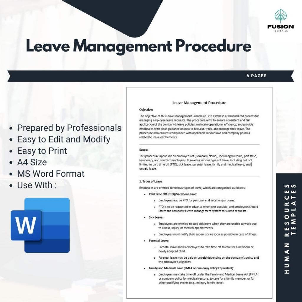 Leave Management Procedure Template