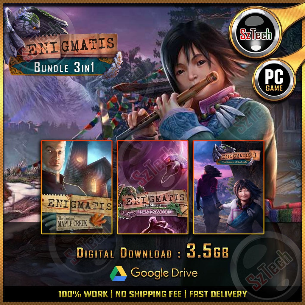 Enigmatis Games | 3in1 [PC GAME] DIGITAL DOWNLOADMists of Ravenwood Shadow of Karkhala Ghosts of Maple Creek