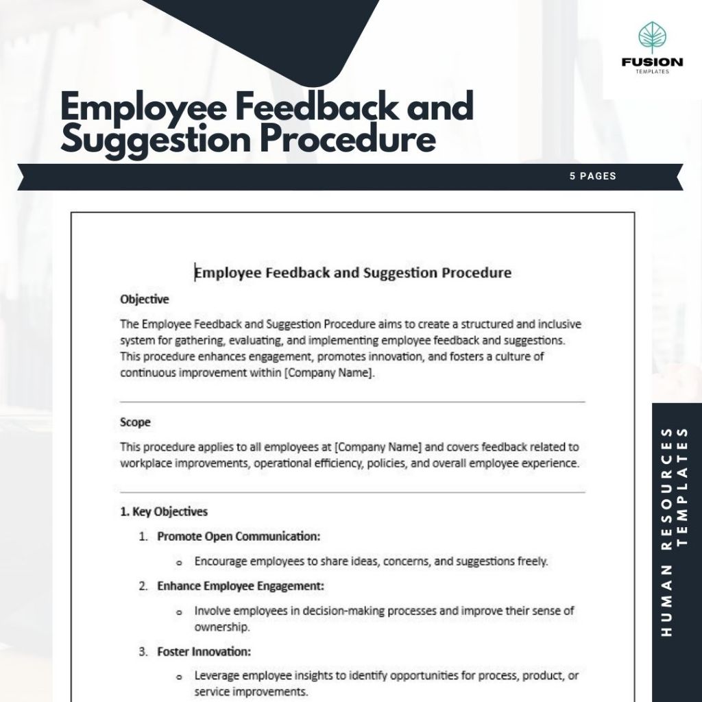 Employee Feedback and Suggestion Procedure
