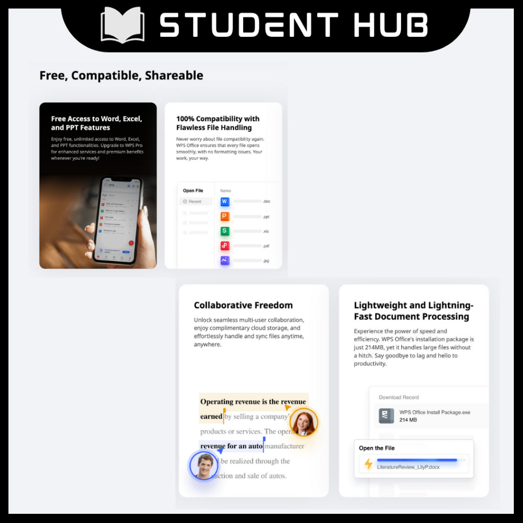 WPS Office + PDF Editor - Premium Version - No Ads - for iOS | Android | PC | MacOS use _100% working latest version