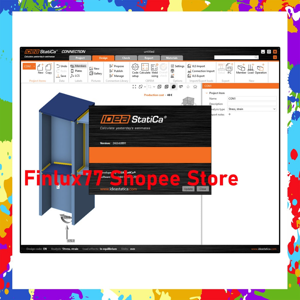 [SELF REDEEM] IDEA StatiCa v25.0.2 Lifetime For Windows (64-Bit)