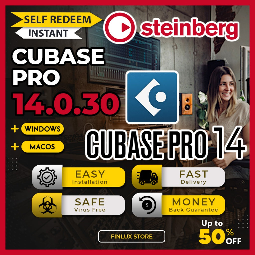 [SELF REDEEM] Steinberg Cubase Pro 14.0 Latest 2025 Lifetime For Win & McOS (64-Bit)