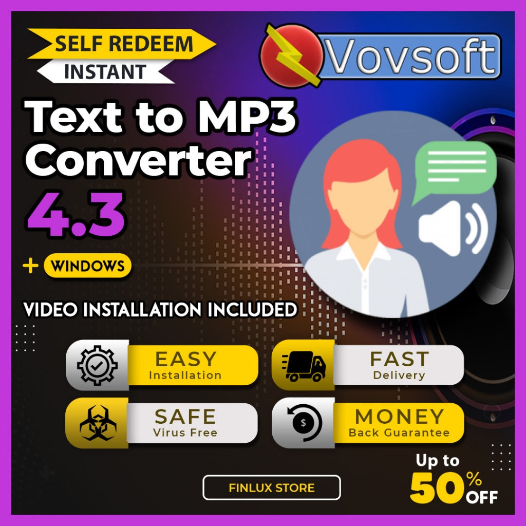 [SELF REDEEM] VovSoft Text to MP3 Converter v4.3 Latest 2025 Lifetime For Windows