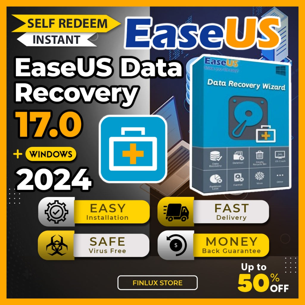 [SELF REDEEM] EaseUS Data Recovery Wizard v17.0 Lifetime Latest 2024 For Windows