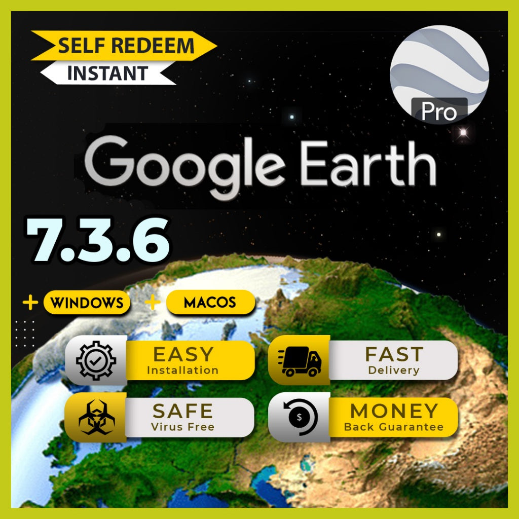 [SELF REDEEM] Google Earth Pro v7.3.6.10441 Latest Update 2025 Lifetime For Windows