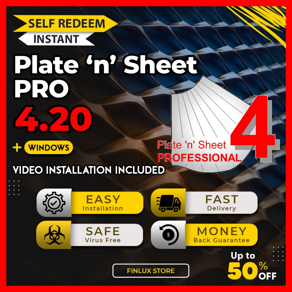 [SELF REDEEM] Plate ‘n’ Sheet Professional 4 v4.20.03 Latest 2025 Lifetime For Windows | Plate n Sheet