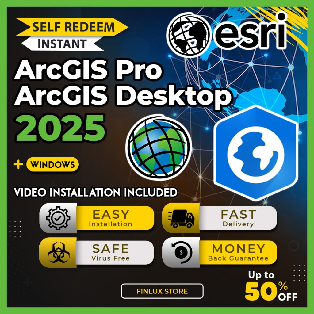 [SELF REDEEM] ESRI ArcGIS Pro v3.5.3 & Desktop v10.8.2 Latest 2025 Lifetime For Windows
