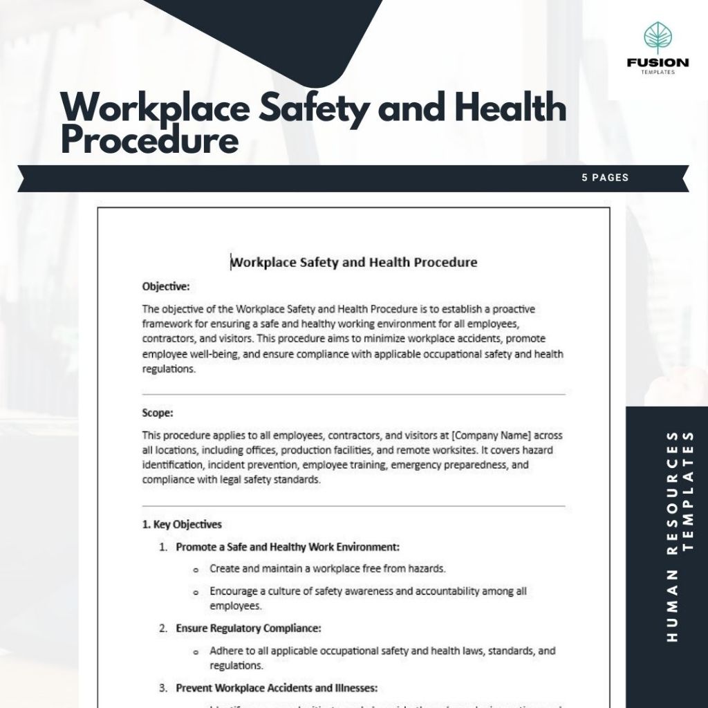 Workplace Safety and Health Procedure Template