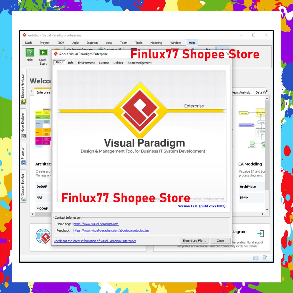 [SELF REDEEM] Visual Paradigm Enterprise v17.0 Latest 2022 Lifetime For Windows (64-Bit)