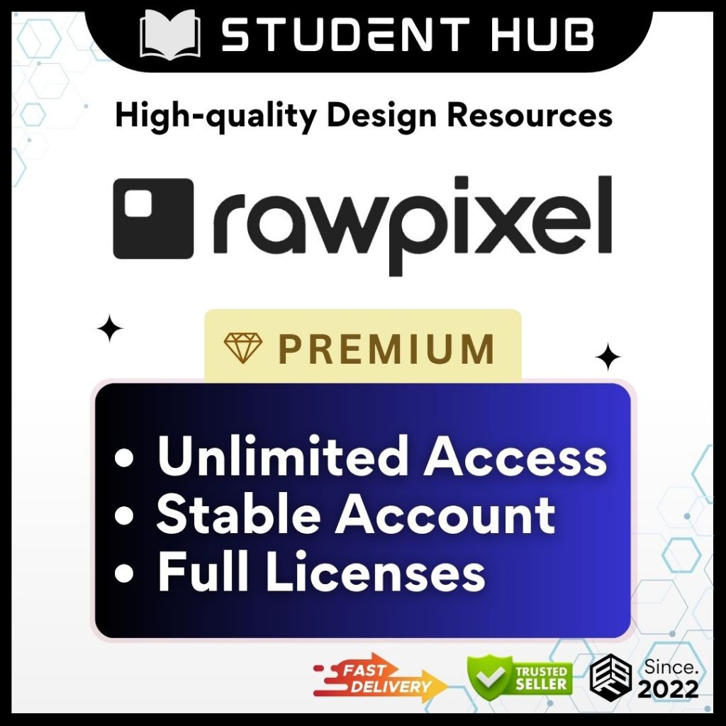 Rawpixel Premium Creative Subscription Account / High-quality Design Resources By The Student Hub