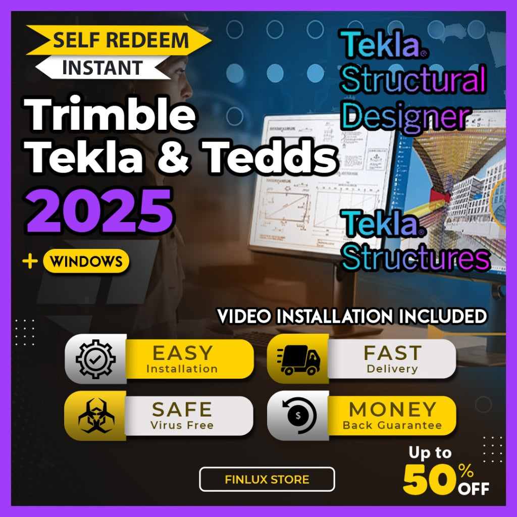 [SELF REDEEM] Tekla Structural Designer Suite Tedds & Tekla Structures 2025 For Windows (64-Bit)