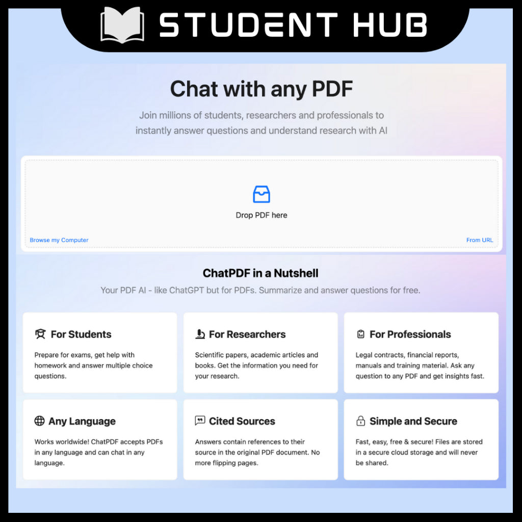 Fast Delivery Chat with PDF Plus | Unlimited PDFs | Interact With Your PDFs | Summarizer